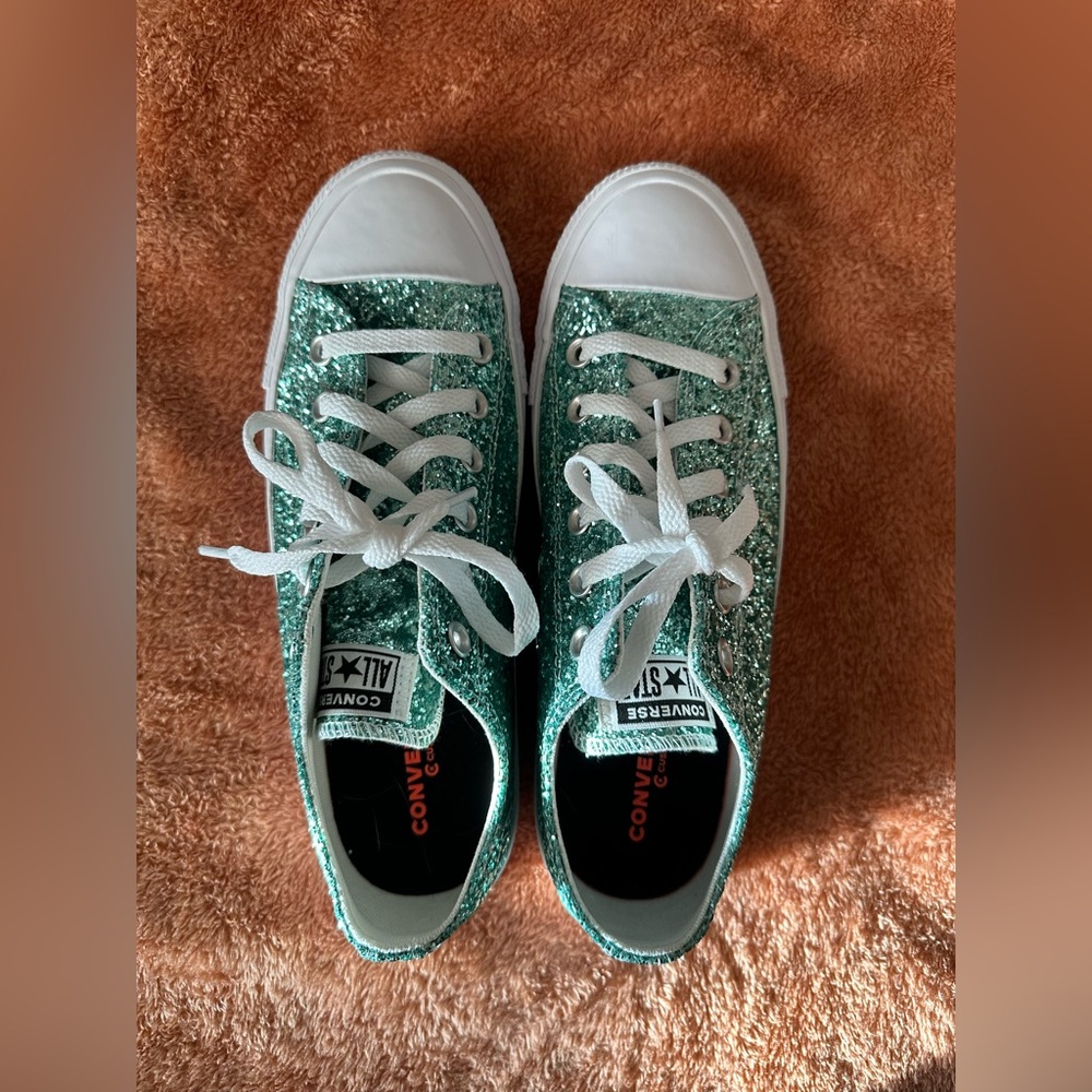 Converse Glitter Sneakers - Teal